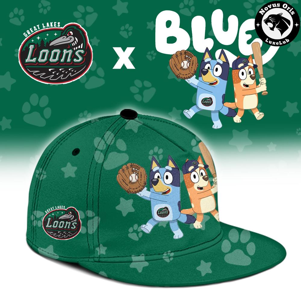 Great Lakes Loons x Bluey Night Limited Edition Baseball Jersey