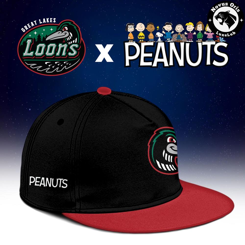 Great Lakes Loons x Peanuts Night Limited Edition Baseball Jersey