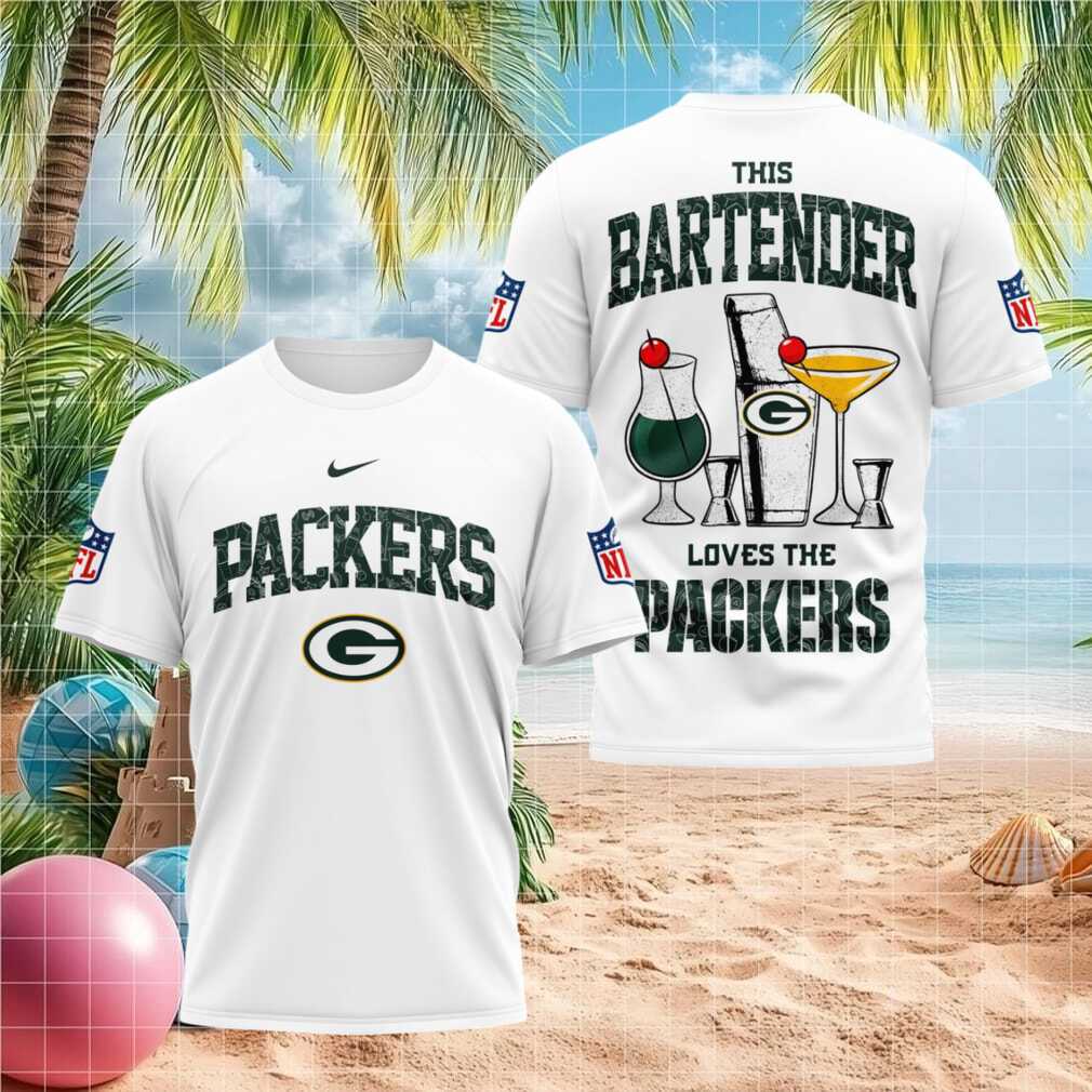 Green Bay Packers Bartender Cocktail Themed Football Fans Shirt - Limotees LLC