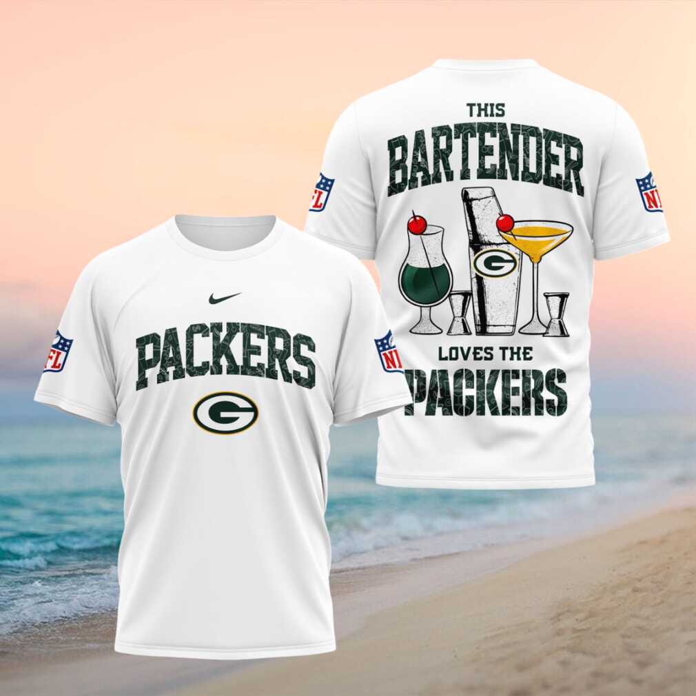 Green Bay Packers Bartender Cocktail Themed Football Fans Shirt - Limotees LLC