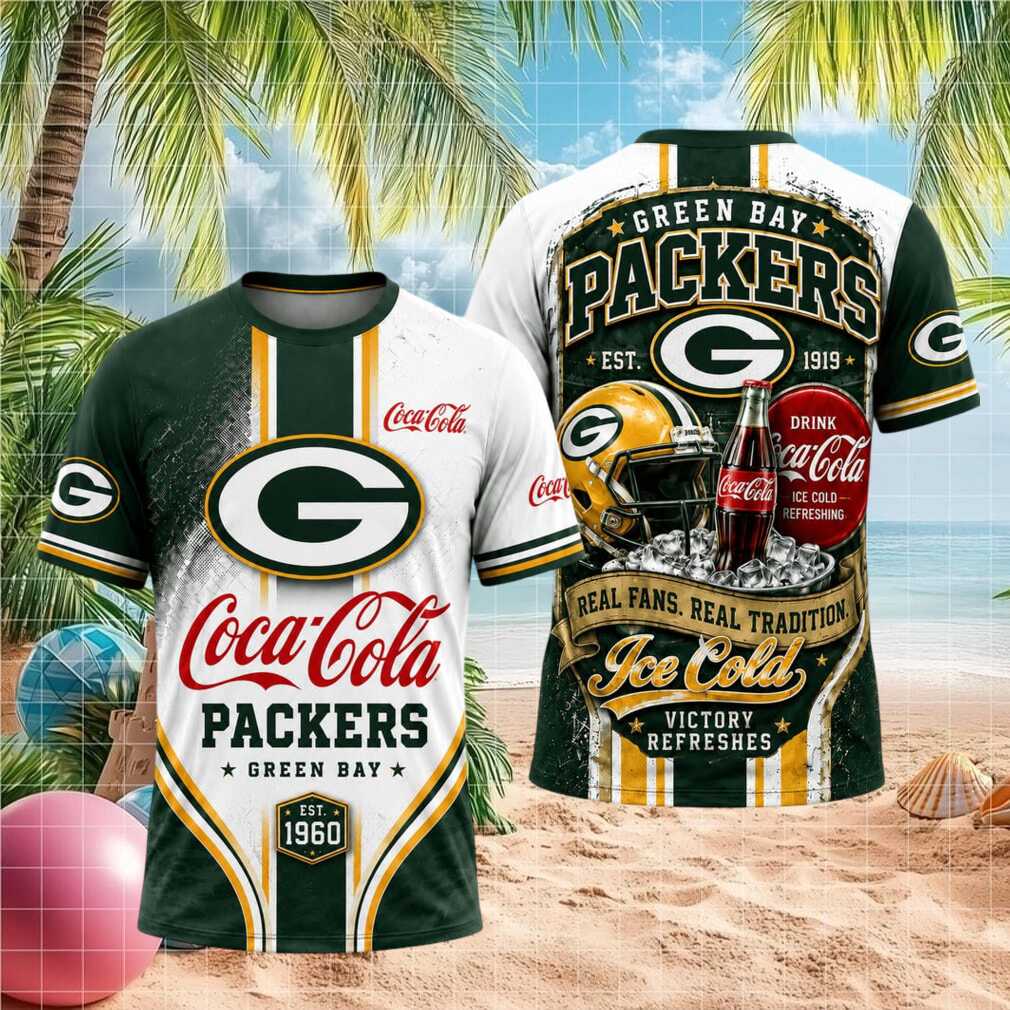Green Bay Packers Coca Cola Ice Cold Football Shirt