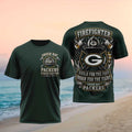 Green Bay Packers Firefighter Brave By Duty Football Shirt