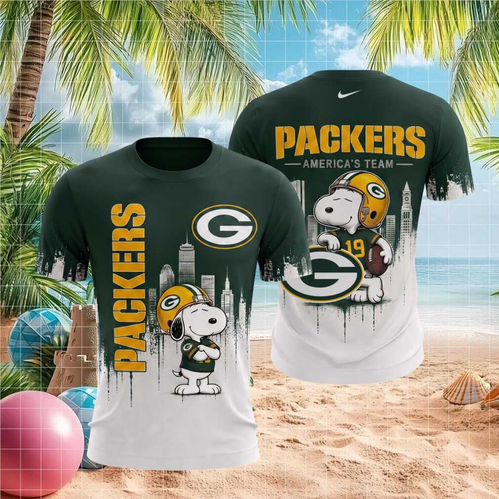 Green Bay Packers Snoopy Football Shirt