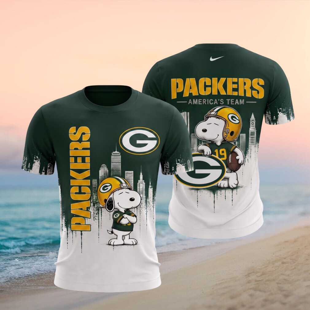 Green Bay Packers Snoopy Football Shirt