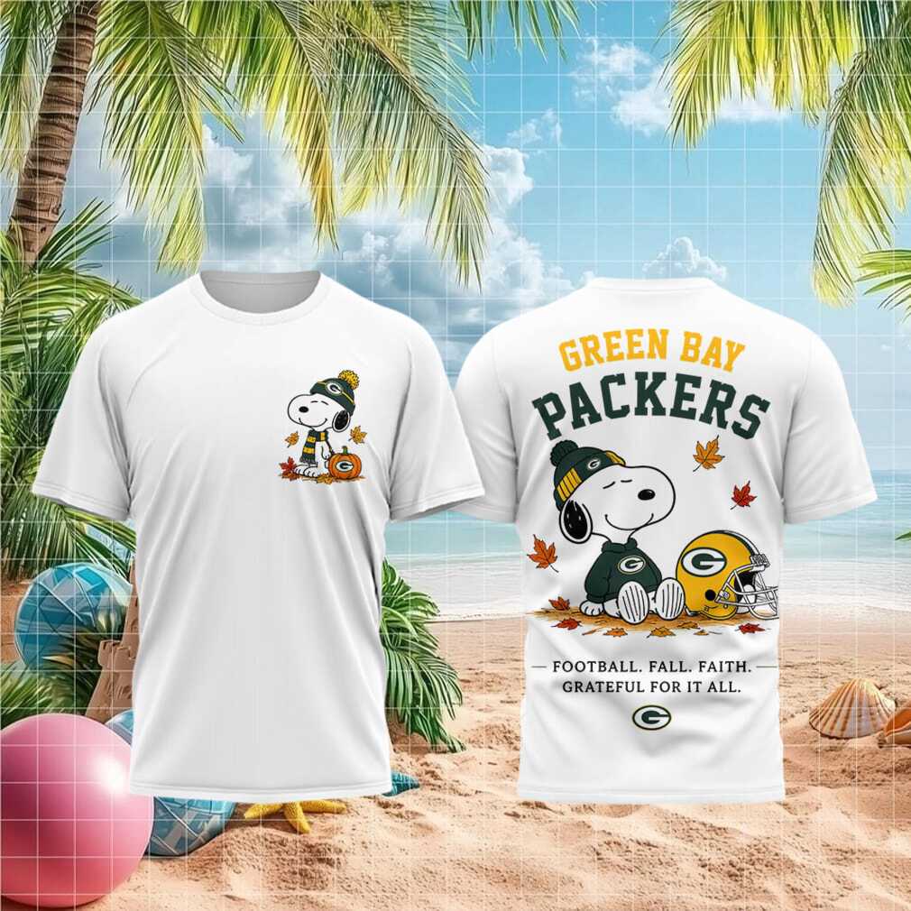 Green Bay Packers Snoopy Pumpkin Fall Football Shirt