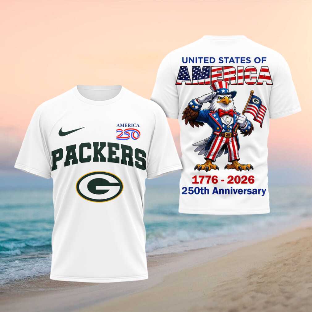 Green Bay Packers USA 250th Anniversary Uncle Sam Eagle Shirt - Limotees LLC