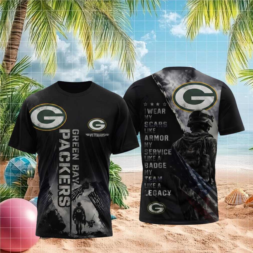 Green Bay Packers Veterans Armor Badge Legacy Shirt