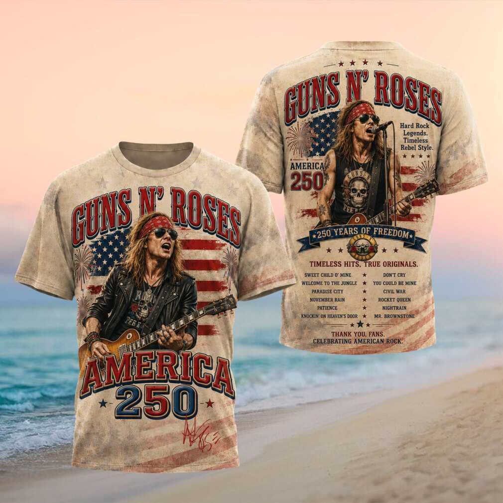 Guns N Roses America 250 Hard Rock Band Patriotic Shirt - Limotees LLC