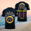 Guns N Roses Skeleton Band Tour 2025 Concert Shirt