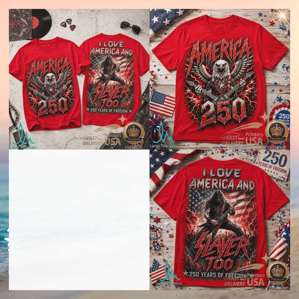 Slayer America 250 Years Of Freedom Heavy Metal Patriotic Shirt - Limotees LLC