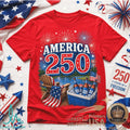 America 250 Years Of Freedom Bud Light Patriotic Camping Shirt - Limotees LLC
