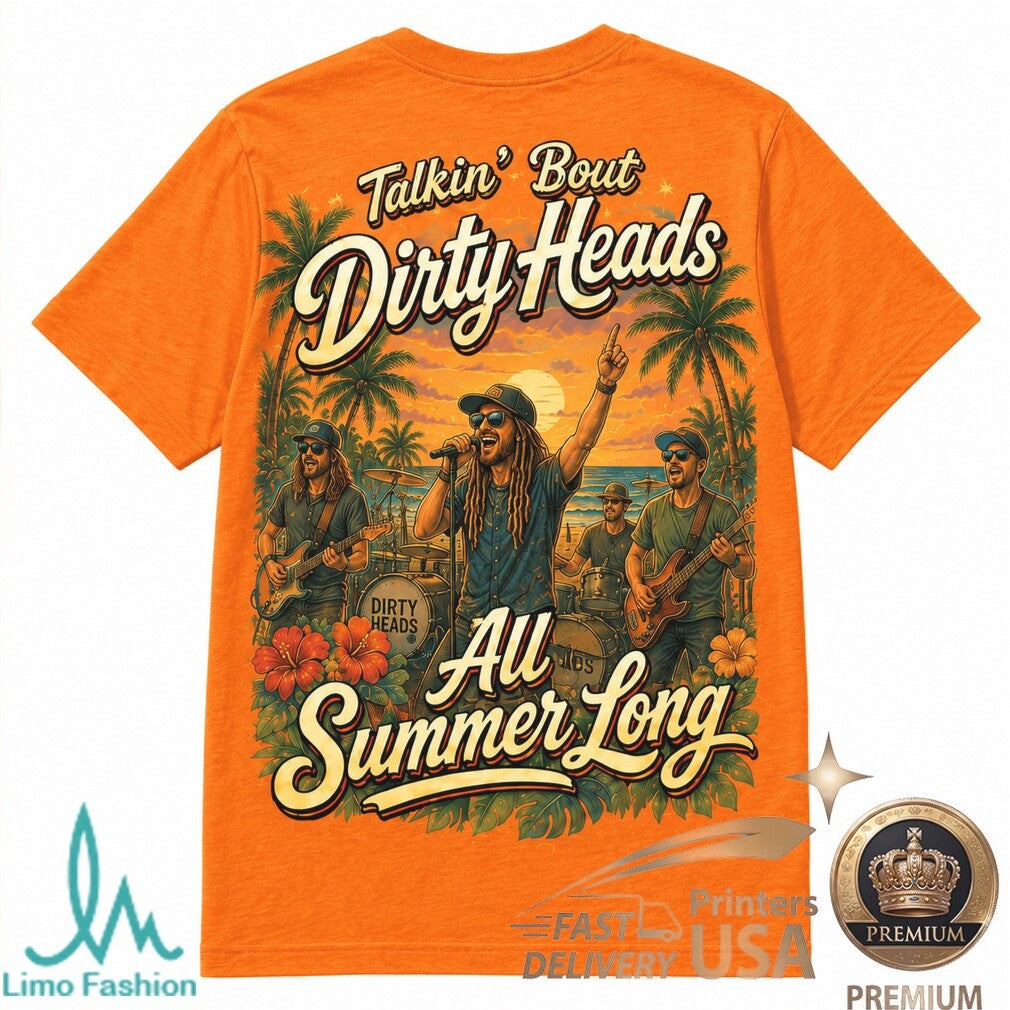 Dirty Heads Summer Vibes Octopus Beach Concert Graphic Shirt - Limotees LLC