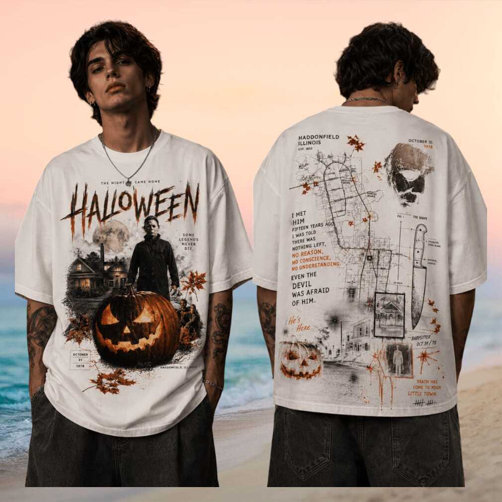 Halloween Michael Myers Haddonfield Illinois 1978 Vintage Horror Movie Autumn Aesthetic Shirt - Limotees LLC