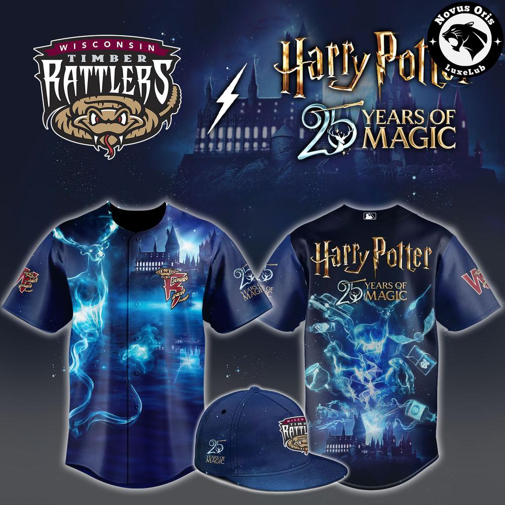 Harry Potter 25 Years of Magic Timber Rattlers Fan Baseball Jersey