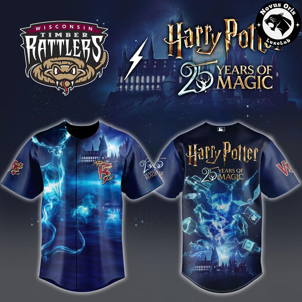 Harry Potter 25 Years of Magic Timber Rattlers Fan Baseball Jersey