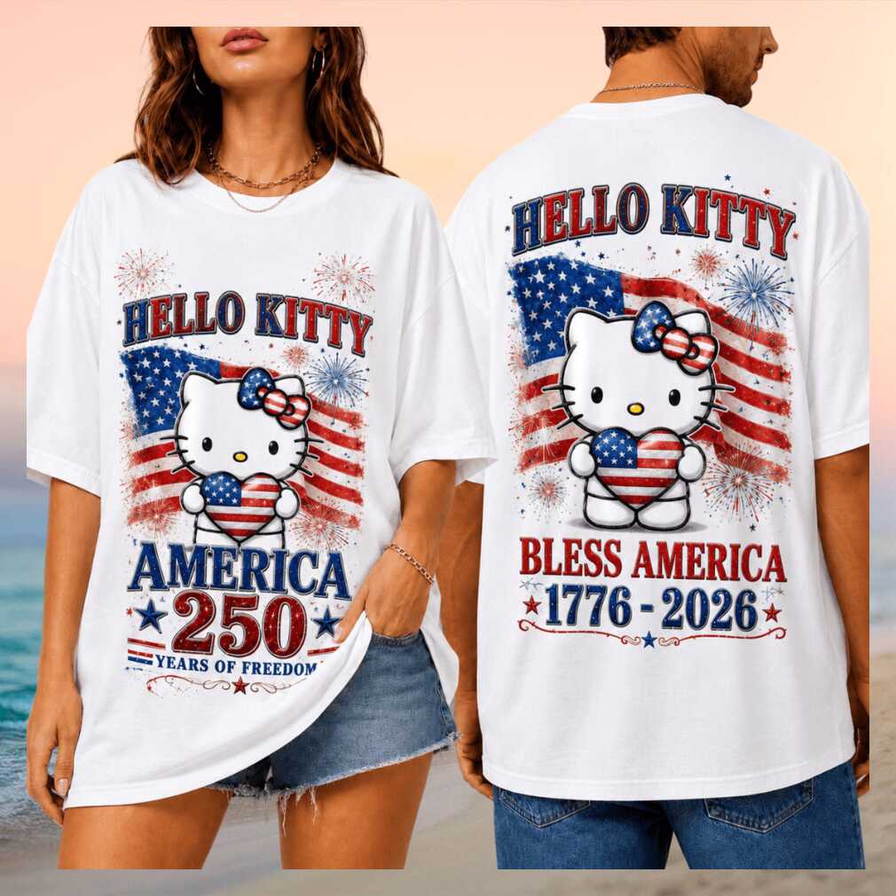 Hello Kitty Bless America 250 Years Of Freedom Shirt - Limotees LLC