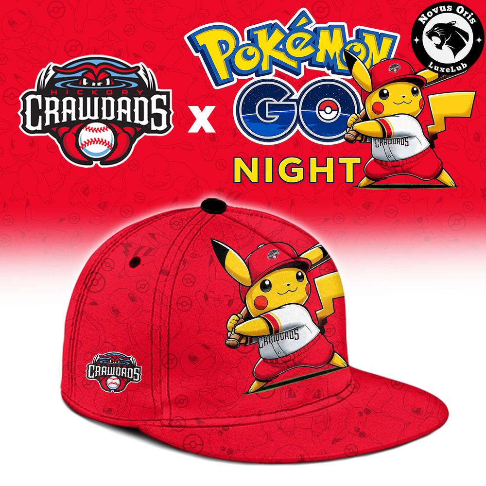 Hickory Crawdads x Pokemon GO Night Mashup Limited Baseball Jersey