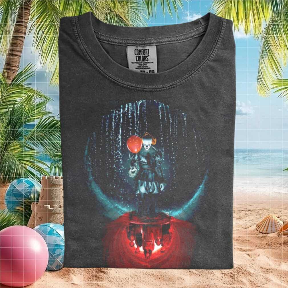 Horror Movie Pennywise Clown Balloon Graphic Unisex T Shirt - Limotees LLC