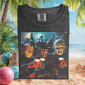 Horror Movie Villains Drinking Beer Bar Scene Graphic T Shirt - Limotees LLC