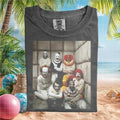 Horror Movie Villains Psych Ward Group Portrait T Shirt - Limotees LLC