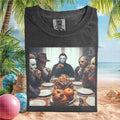 Horror Movie Villains Thanksgiving Dinner Graphic T Shirt - Limotees LLC