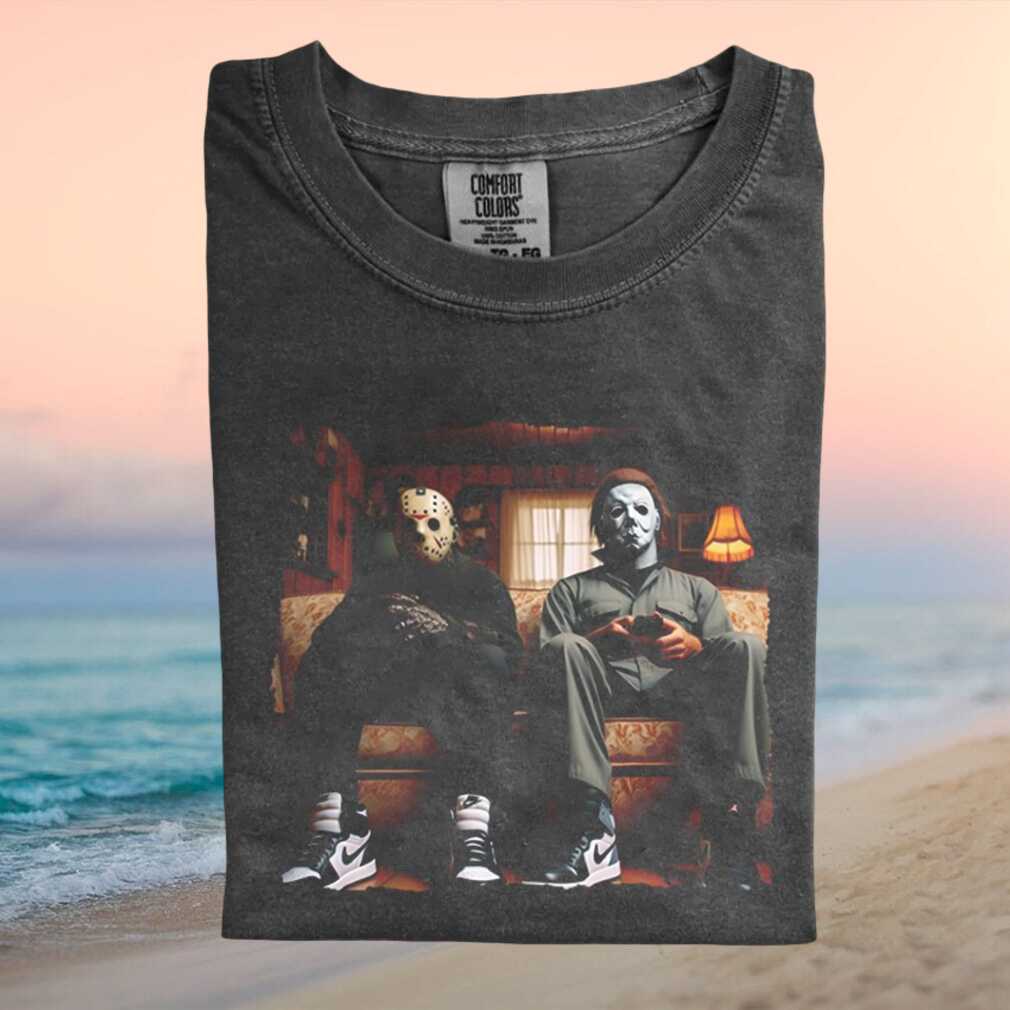 Horror Movie Villains Video Game Gamer Retro Aesthetic Unisex Graphic T Shirt - Limotees LLC