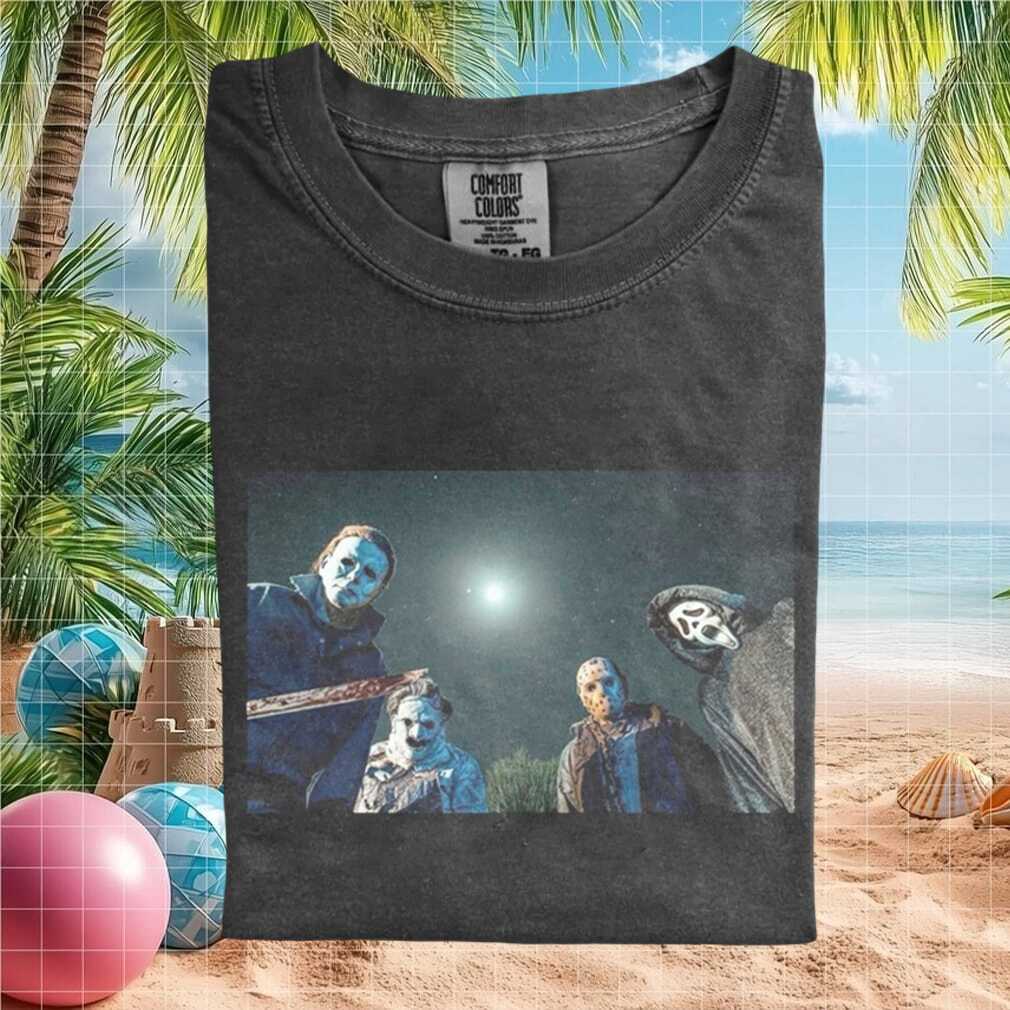 Horror Villains Michael Myers Jason Leatherface Ghostface T Shirt