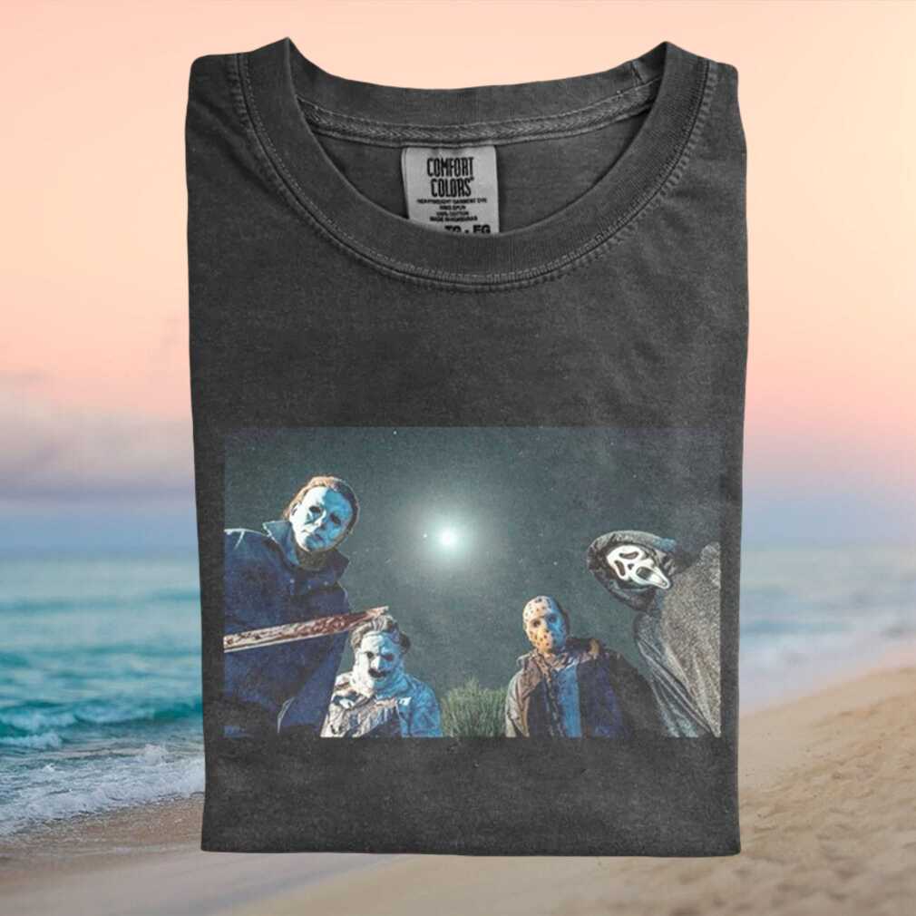 Horror Villains Michael Myers Jason Leatherface Ghostface T Shirt