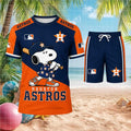 Houston Astros Snoopy Cartoon Baseball Shirt