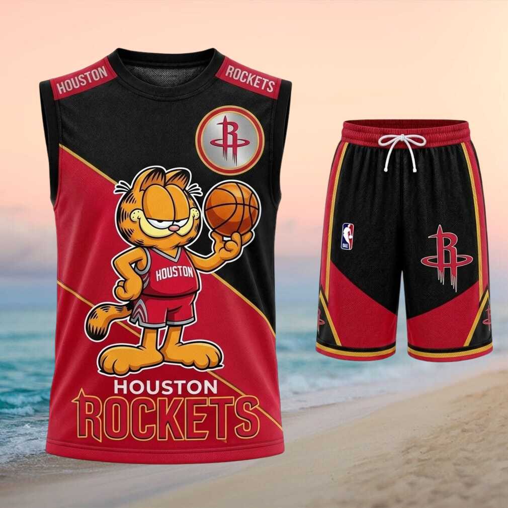 Houston Rockets Garfield Basketball Shirt