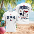 Houston Texans Bartender Cocktail Sports Bar Graphic Shirt - Limotees LLC