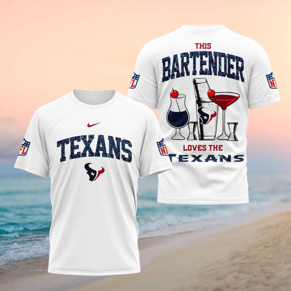 Houston Texans Bartender Cocktail Sports Bar Graphic Shirt - Limotees LLC