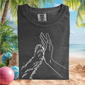 Human Hand And Cat Paw High Five Illustration T Shirt - Limotees LLC