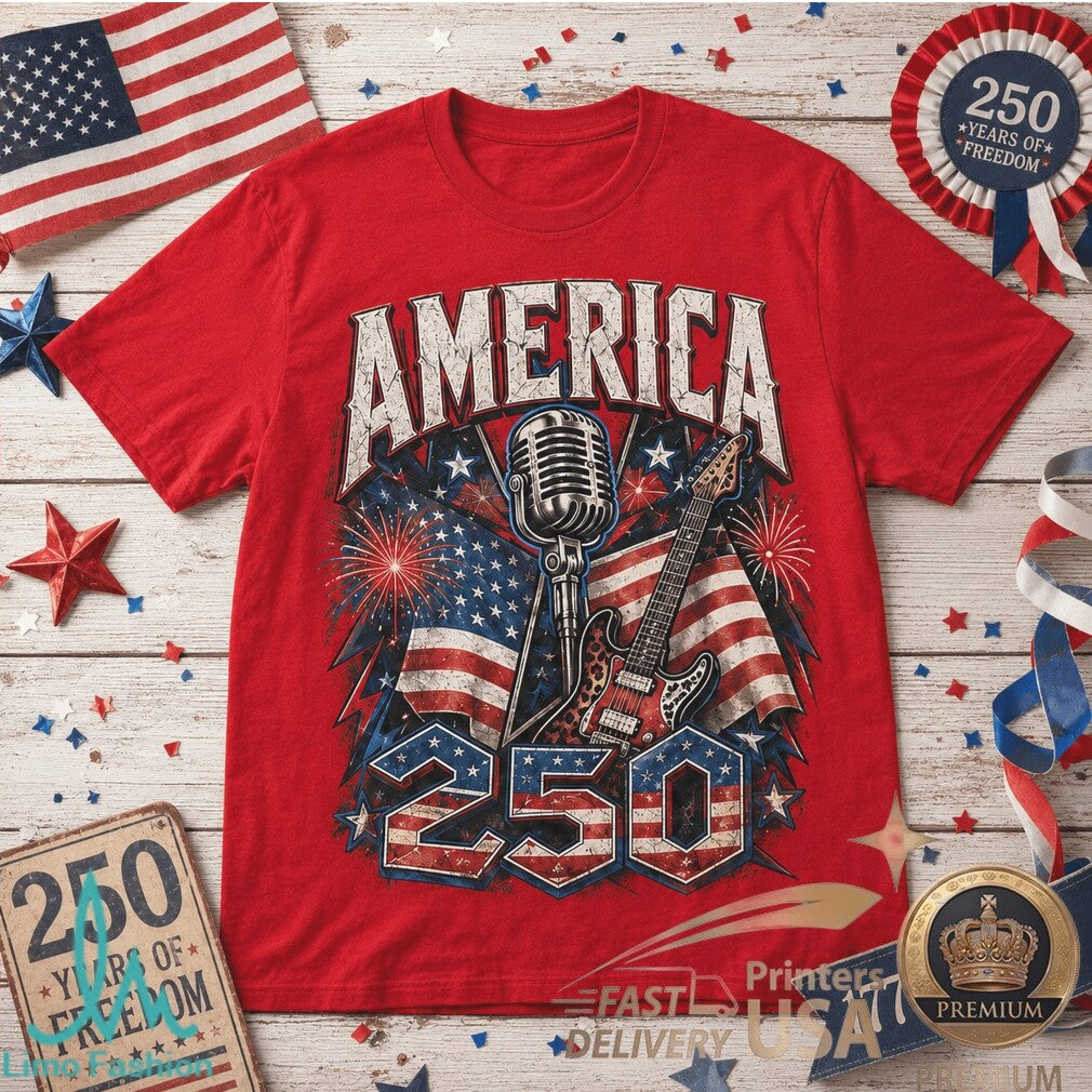 Def Leppard America 250 Years Of Freedom Rock Band Patriotic Shirt - Limotees LLC