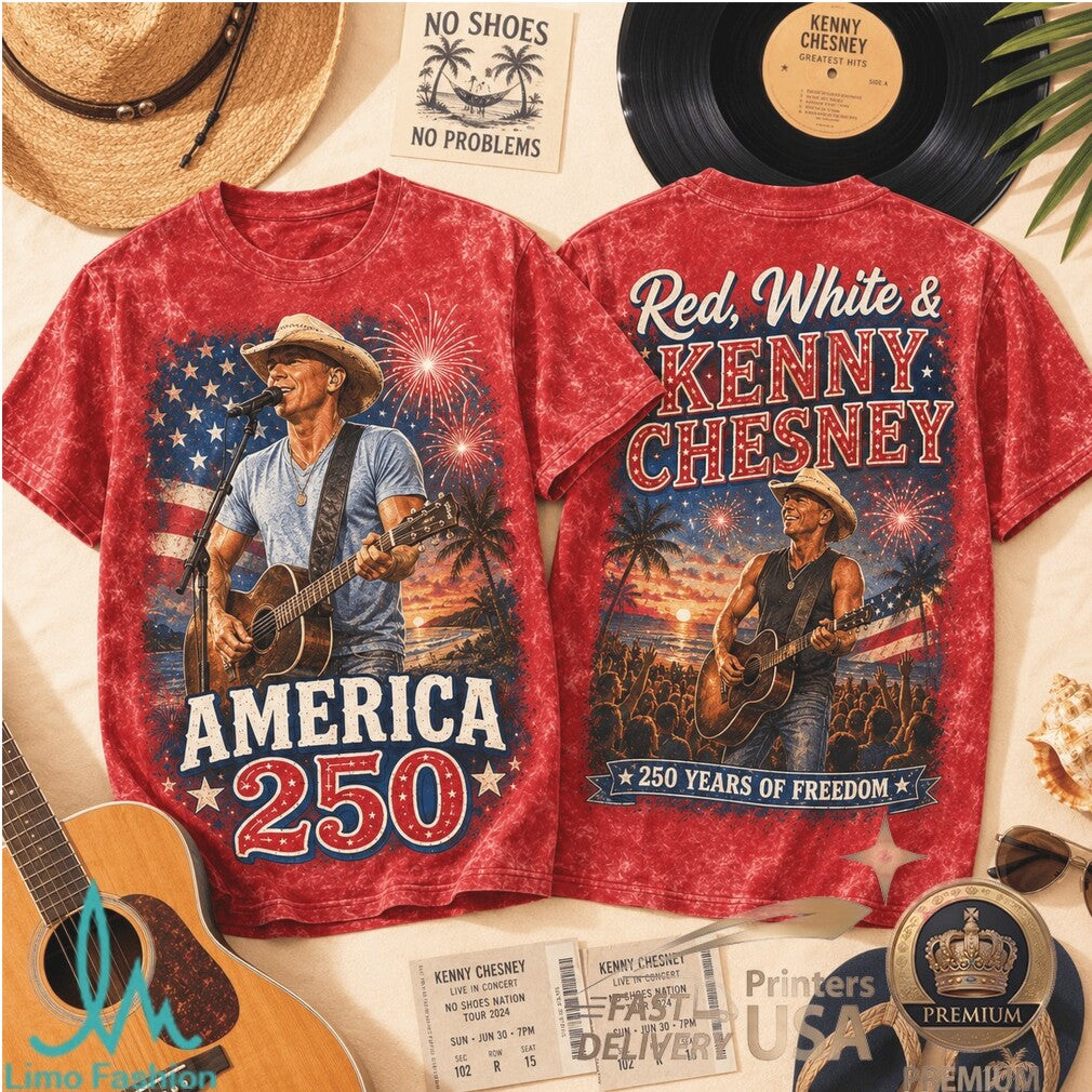 Kenny Chesney America 250 Years Of Freedom Concert Shirt - Limotees LLC