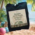 Imagine Peace Dove Earth Unity Inspirational Graphic T Shirt - Limotees LLC