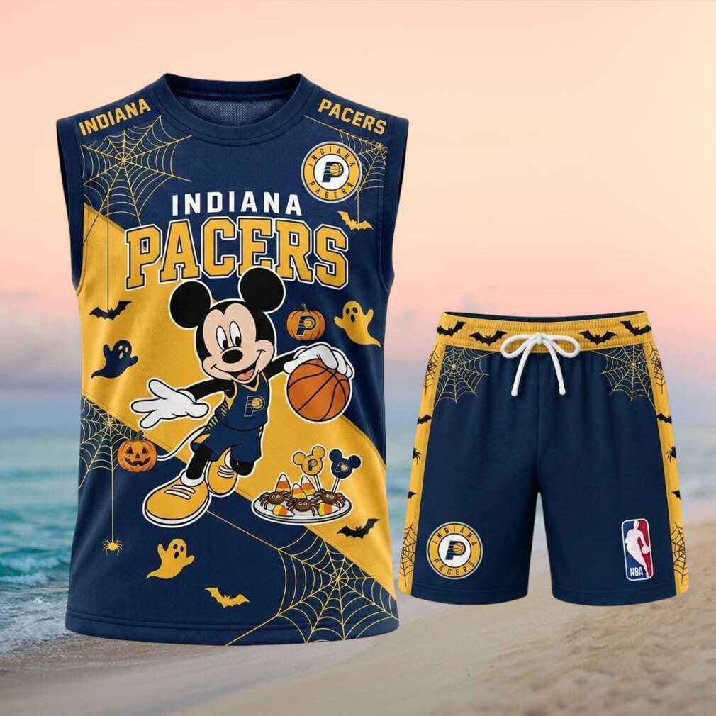 Indiana Pacers Mickey Mouse Halloween Pumpkin Basketball Shirt