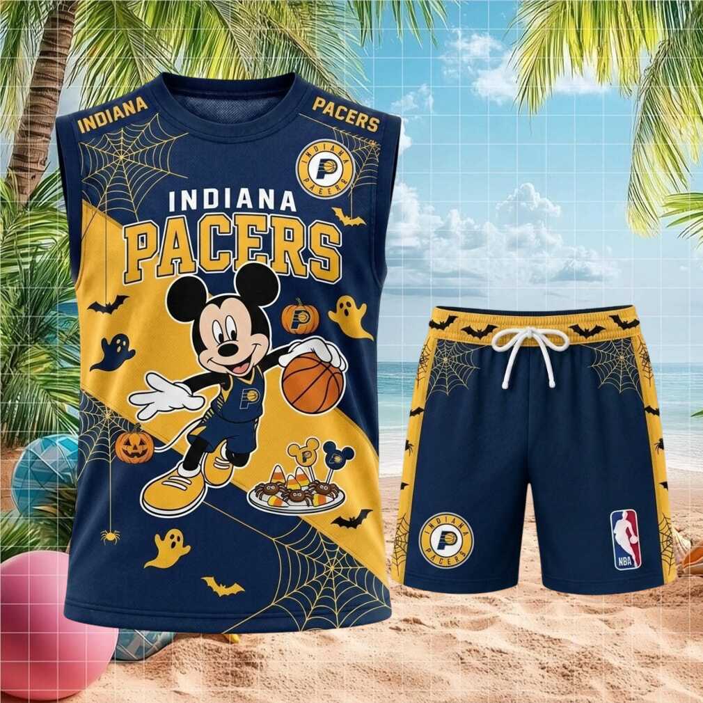 Indiana Pacers Mickey Mouse Halloween Pumpkin Basketball Shirt