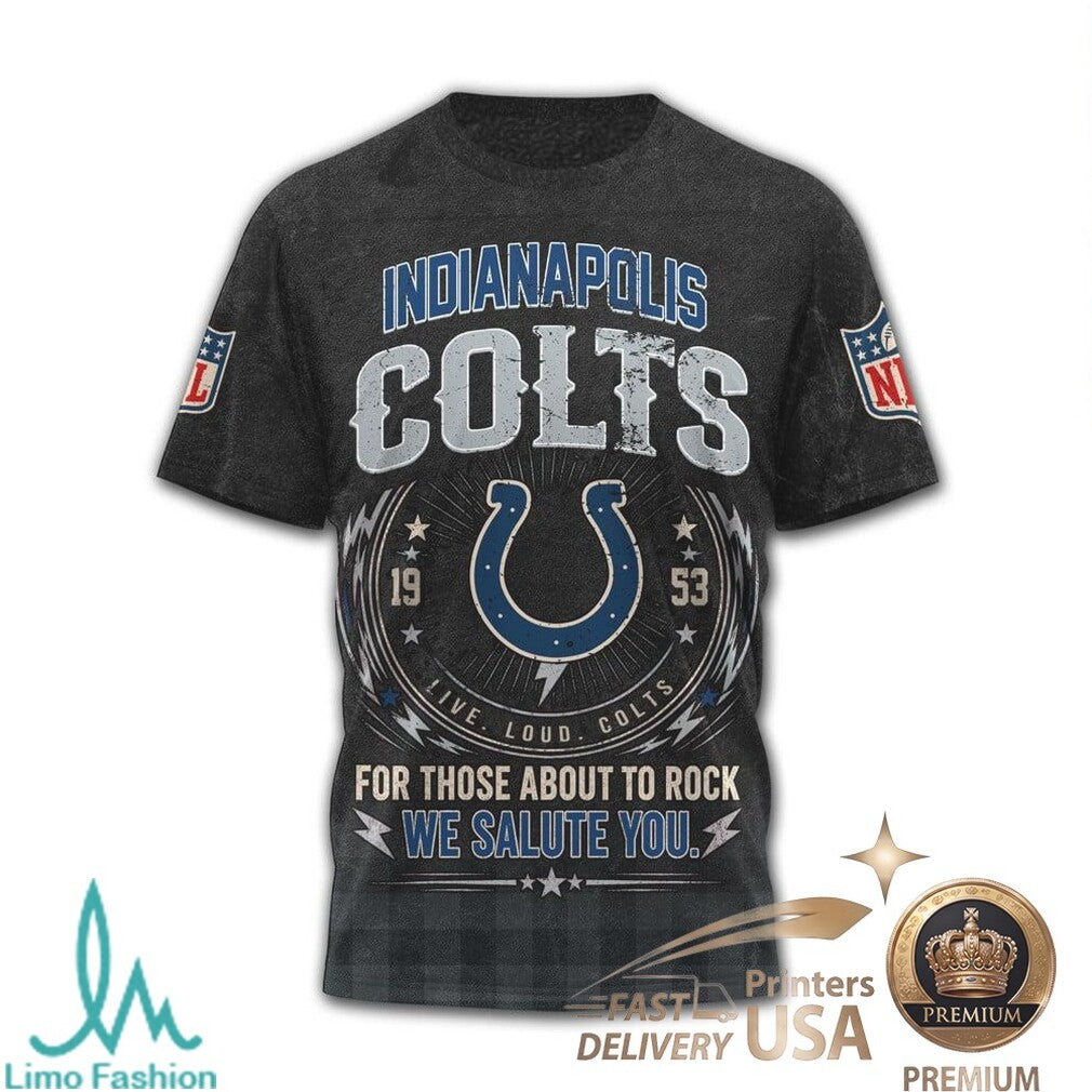 Indianapolis Colts ACDC Let There Be Rock Concert T Shirt - Limotees LLC