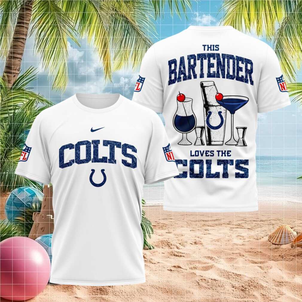 Indianapolis Colts Bartender Cocktail Graphic Shirt - Limotees LLC