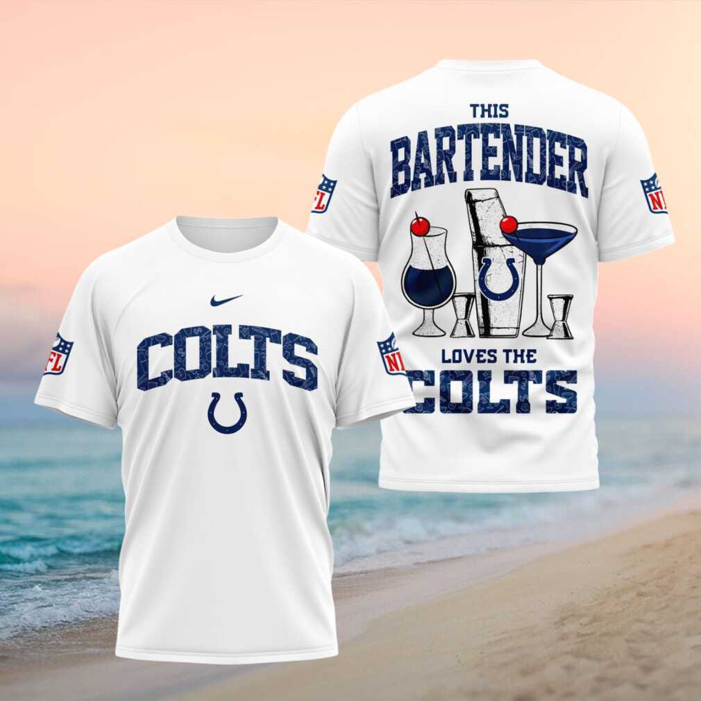 Indianapolis Colts Bartender Cocktail Graphic Shirt - Limotees LLC