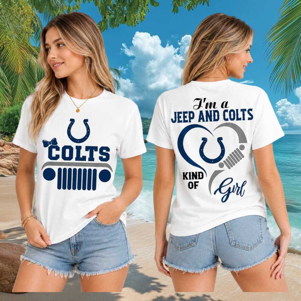 Indianapolis Colts Jeep Heartbeat Football Fan Women's Shirt