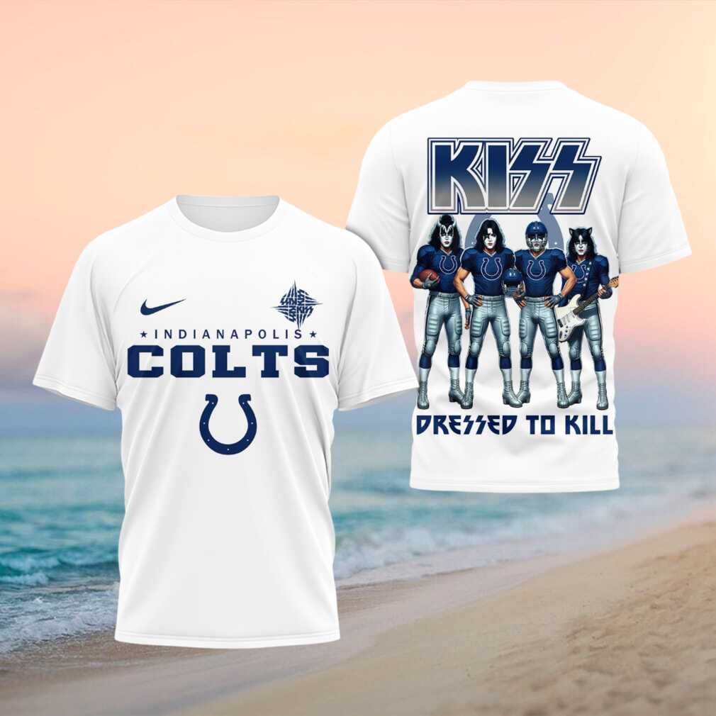 Indianapolis Colts Kiss Band Dressed To Kill Football Shirt