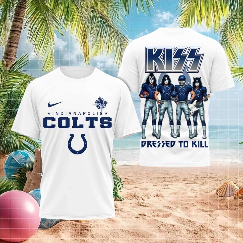 Indianapolis Colts Kiss Band Dressed To Kill Football Shirt