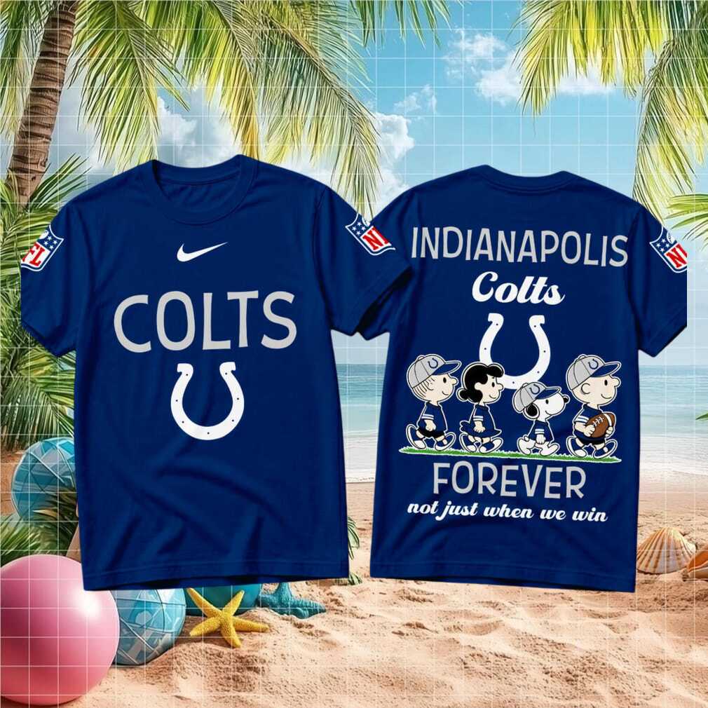Indianapolis Colts Peanuts Characters Forever Football Shirt