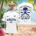 Indianapolis Colts Skull No Shoes Nation Kenny Chesney Football Shirt - Limotees LLC