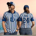 Indianapolis Football Colts Custom Name Number Retro Striped Referee Game Day Fan Men Women Shirt