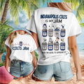 Indianapolis Football Peanuts Snoopy Jam Shirt