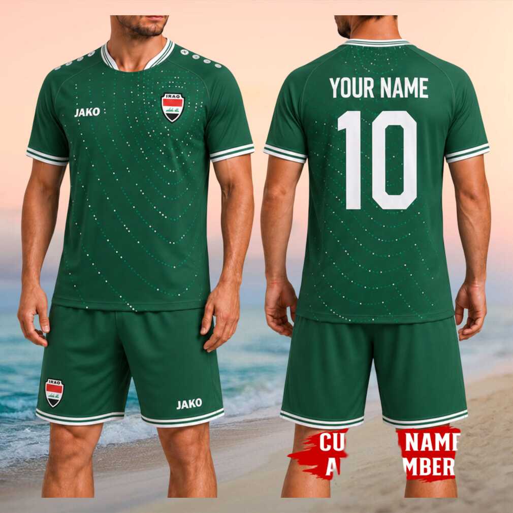 Iraq National Football Team Customized Name and Number Match Day Supporter Shirt Shirt