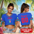 Italy National Football Team United 2026 World Cup Custom Name Number Women Shirt - Limotees LLC